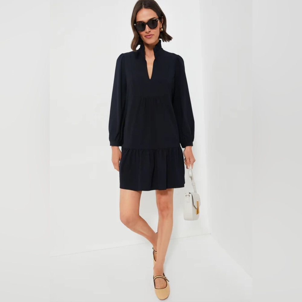 Navy Crepe Palmerston Dress